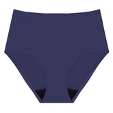 AIRCUTE absorbent underwear in deep blue with a seamless high-waist fit for daily protection.