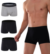 AIRCUTE boxer brief with front-opening design for discreet leakage protection.
