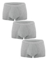 AIRCUTE boxer gray 3-pack front view showing discreet protection for daily wear.