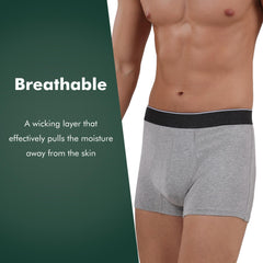 AIRCUTE moisture-wicking fabric stays dry and comfortable all day.