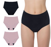 AIRCUTE black front view underwear for discreet daily protection