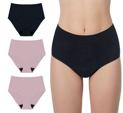 AIRCUTE black front view underwear for discreet daily protection