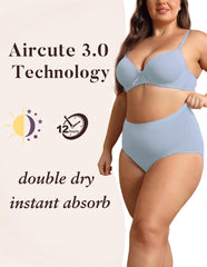 AIRCUTE cotton blend fabric close-up showing soft, skin-friendly material.
