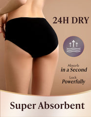 AIRCUTE washable underwear back view reveals full coverage and security.