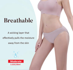 AIRCUTE lavender blush side view underwear showing regular silhouette and protection.