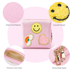 airogym Period Bag patch design rainbow adds cheerful detail while storing essentials