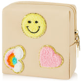 airogym preppy patch period bag keeps feminine products organized on the go