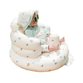 AirSwim inflatable baby chair backrest supports early sitting.