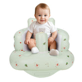 AirSwim inflatable baby seat with built-in pump enables quick setup for convenient play sessions.