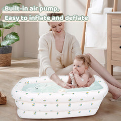 AirSwim non-slip bottom and sides help keep baby steady during splashes.