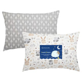 Aisawate animal park pillowcase two-pack for kids' sleep with fun patterns