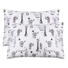 Aisawate kid toddler pillowcase 2-pack front view highlights soft organic cotton