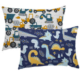 Aisawate kid pillowcase with dinosaurs on 14x20, gentle cotton for sensitive skin