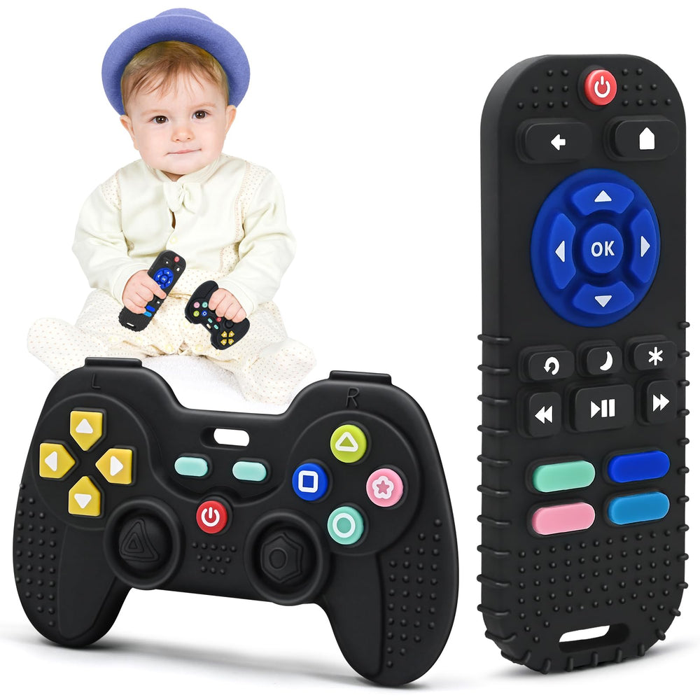 AiTuiTui remote-control teether soothing gums and engaging baby