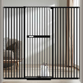 AiWMGL 71-inch extra tall cat gate blocks jumps at doorway, keeping pets safely contained