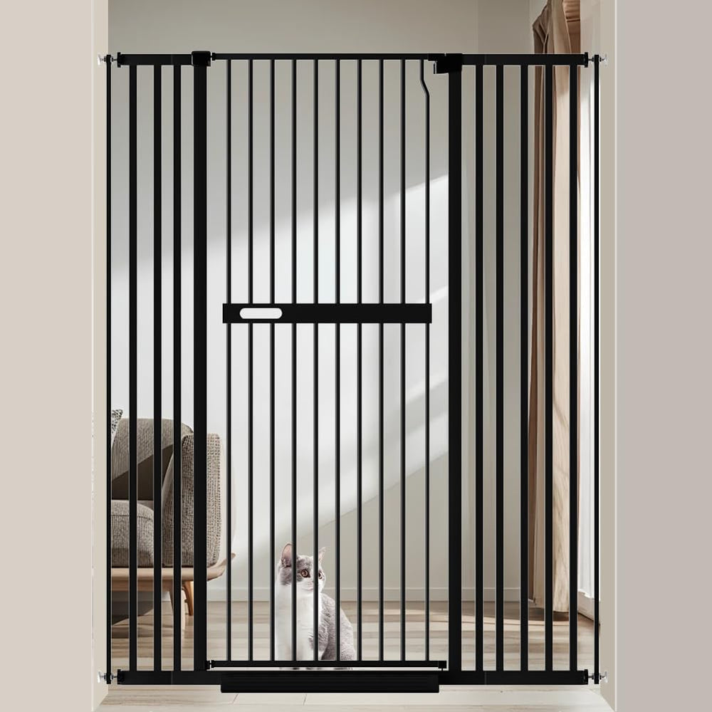 AiWMGL 71-inch gate stands tall to block jumpers in doorways