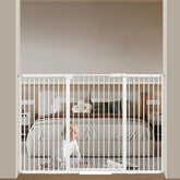 AiWMGL dog gate 40.55-inch tall secures doorway for pets.