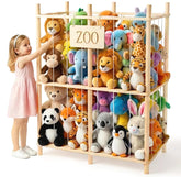 aiwo large stuffed animal storage with ample capacity for plush toys.