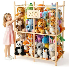aiwo large stuffed animal storage with ample capacity for plush toys.