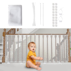 Aixingyun child safety net for stairs offers a secure barrier with clear visibility for safer stair access.