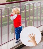 Aixingyun child safety net installed on stairs for safer movement and clear visibility.
