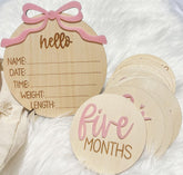 ajdvart hello world newborn sign for timeless birth announcements in baby photos