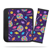 AJLTPA kids seatbelt cover with lollipop pattern improves comfort on trips