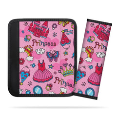 AJLTPA seatbelt cover with princess pattern offers soft cushioning for kids during car rides