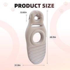 AJOFIEK pregnancy pillow belly-hole design aids relaxed rest for expectant moms.