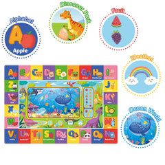 AKASISRUG bright patterns and animal motifs engage toddlers while they explore and learn