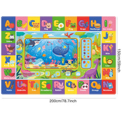 AKASISRUG soft flannel material provides gentle comfort for delicate baby skin during playtime