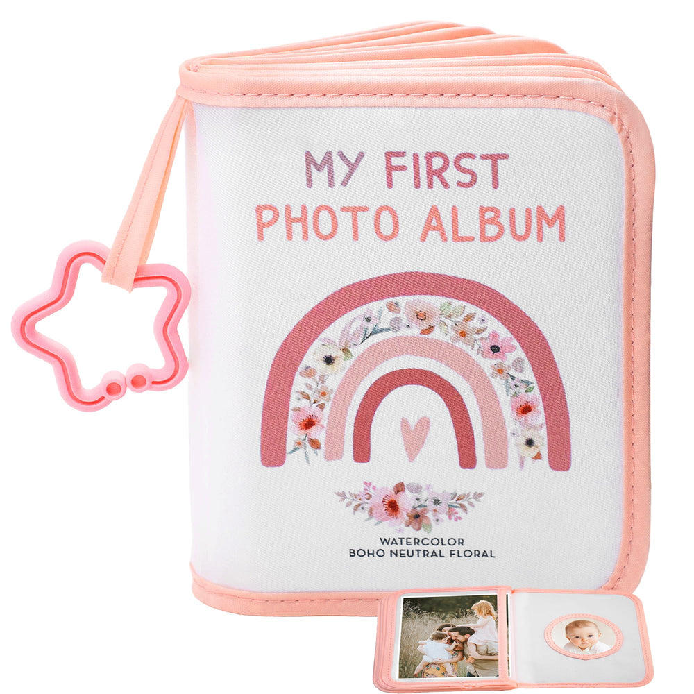 AKAYOK baby photo album cover with soft fabric and fade-resistant finish for lasting memories.