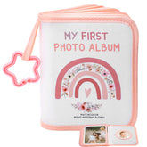 AKAYOK baby photo album cover with soft fabric and fade-resistant finish for lasting memories.