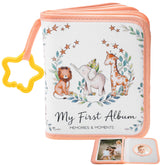 AKAYOK My First Photo Album with safari cover keeps memories secure for baby