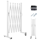 AkiiGer barrier fence 5ft white shows quick assembly for rooms and doorways