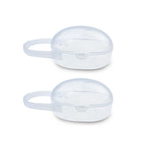 AKOAK pacifier box with handle for easy travel and stroller attachment.