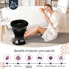 AKSOVA Yoni Seat Kit U-soft cushion provides comfortable support during sessions.