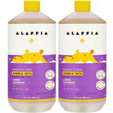 Alaffia Babies and Kids Bubble Bath bubbles for gentle cleansing of delicate skin.