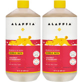 Alaffia Babies and Kids Bubble Bath with coconut-strawberry aroma for gentle cleansing