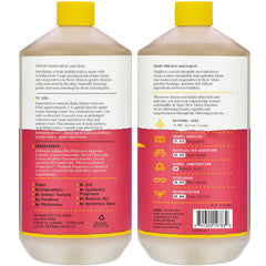 Alaffia bubble bath showing rich bubbles for bath time