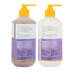 Alaffia lemon-lavender scent bottle inviting calm bath time for toddlers.