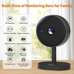 Alaga 2K clarity night vision captures crisp detail in darkness