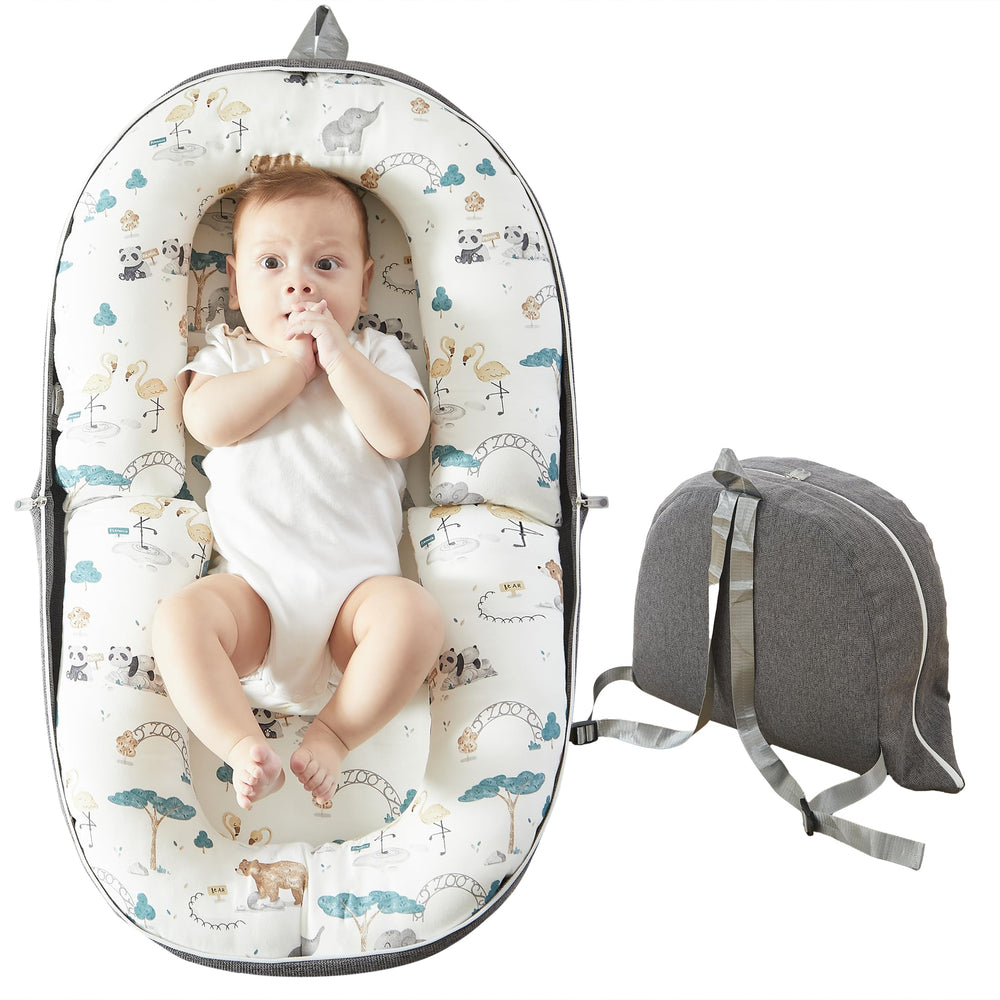 AlamzBeaba baby lounger foldable backpack for portable travel