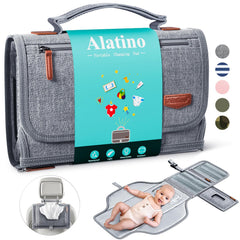 Alatino portable changing pad open for quick on-the-go diaper changes