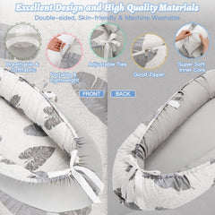 Alened baby lounger detachable cover is machine washable for easy cleaning.