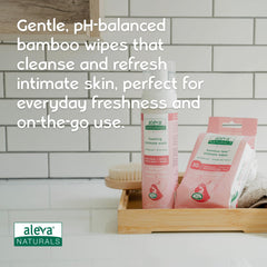 Close-up of wipes with soft bamboo texture for daily cleansing and comfort.