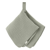 Ali+Oli pacifier holder blanket with snap closure keeps pacifier secure.