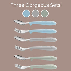 Ali+Oli shallow spoon bowls promote controlled bites during transition to solids