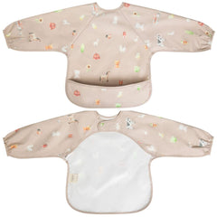 Ali+Oli farm long sleeve smock bib for clean meals