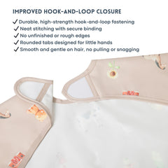 Ali+Oli Smock Bib OEKO-TEX certification tag for safety
